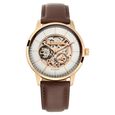 Titan Automatic Silver Dial Brown Leather Strap Watch for Men - image number 2