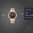 Titan Karishma Festive Analog with Royal Blue Dial Dual Tone Stainless Steel Strap Watch for Men - image number 3