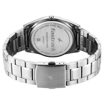 Fastrack Gelato Silver metal strap watch with Mint chip dial for Guys