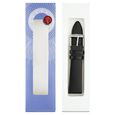 22 mm Black Genuine Leather Strap for Men - image number 7