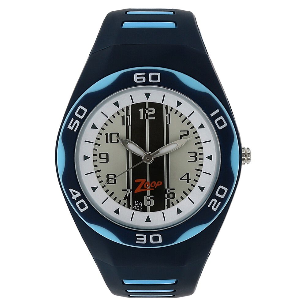 Buy Online Zoop By Titan Quartz Analog White Dial PU Strap Watch