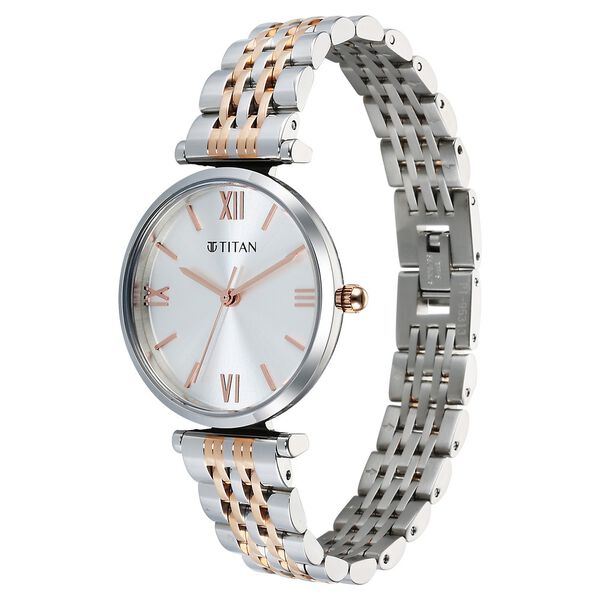 Titan Workmode Quartz Analog Silver Dial Metal Strap watch For Women - image number 2