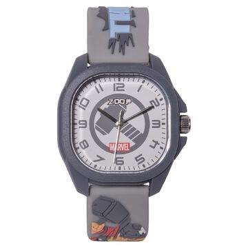 Zoop Marvel Analog Watch with White Thor Dial & Grey Strap for Boys Kids, from House of Titan