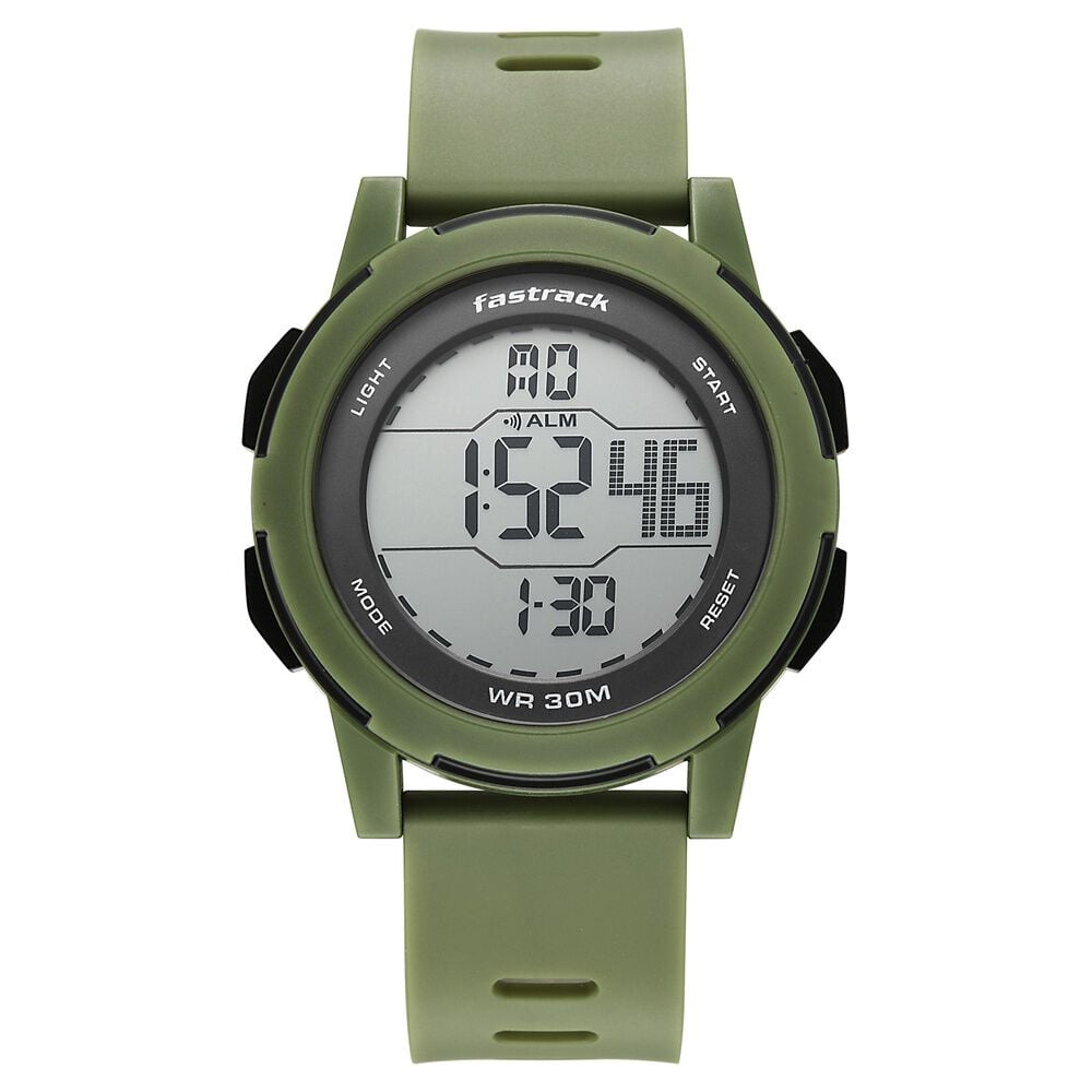 Fastrack Streetstyle Digital Dial Green Polyether Strap Watch For Unisex-picture-13