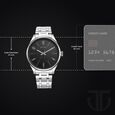 Titan Wrist Wit Quartz Analog Grey Dial Stainless Steel Strap Watch for Men - image number 2