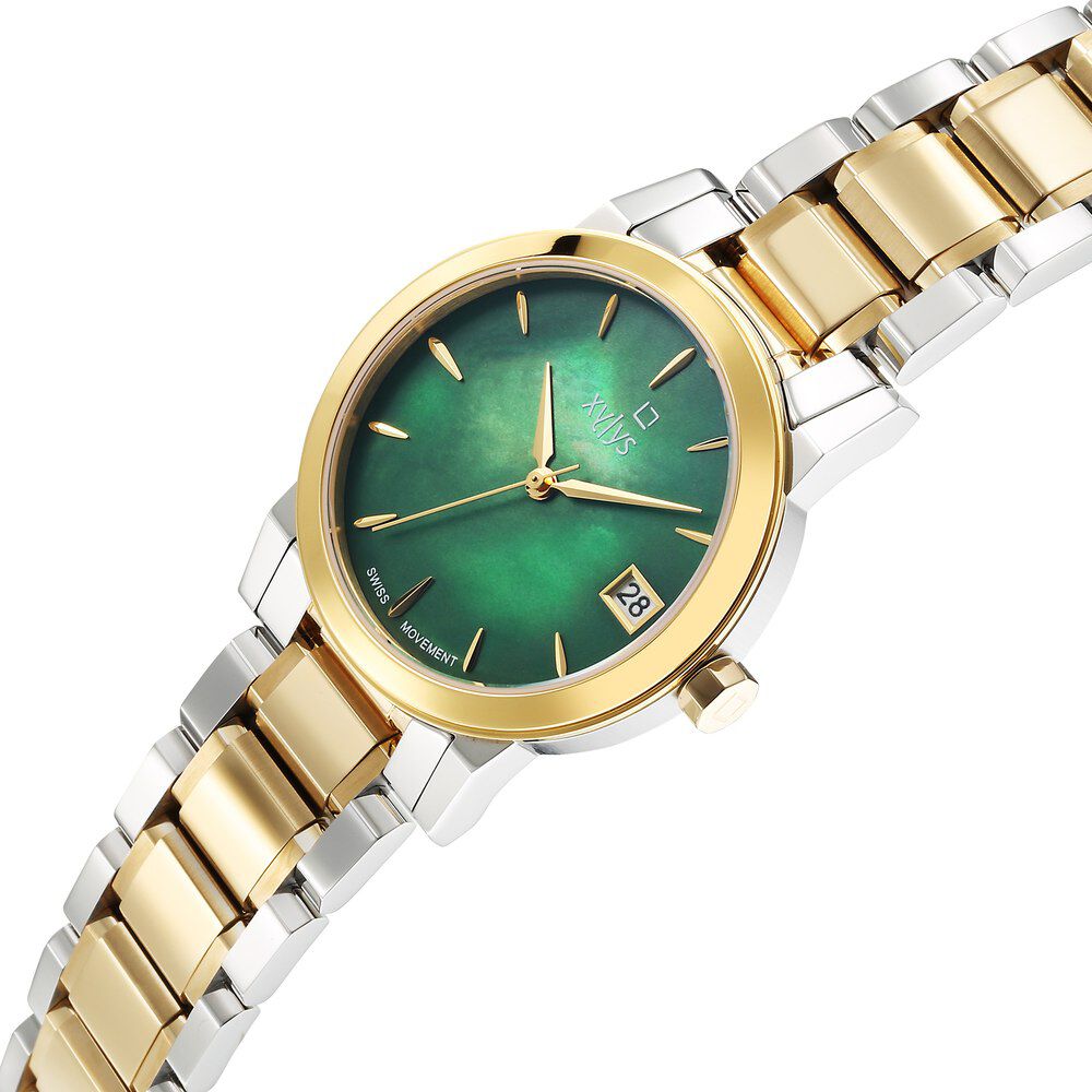 Buy Online Xylys Ethereum Swiss Analog Stainless Steel Green Dial
