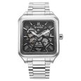 Titan Shaped Automatics Anthracite Dial Grey Stainless Steel Strap watch for Men
