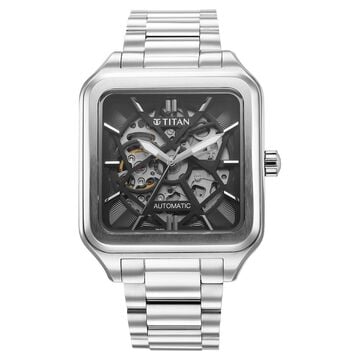 Titan Shaped Automatics Anthracite Dial Stainless Steel Strap for Men