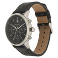 Tommy Hilfiger Quartz Chronograph Black Dial Leather Strap Watch for Men - image number 2