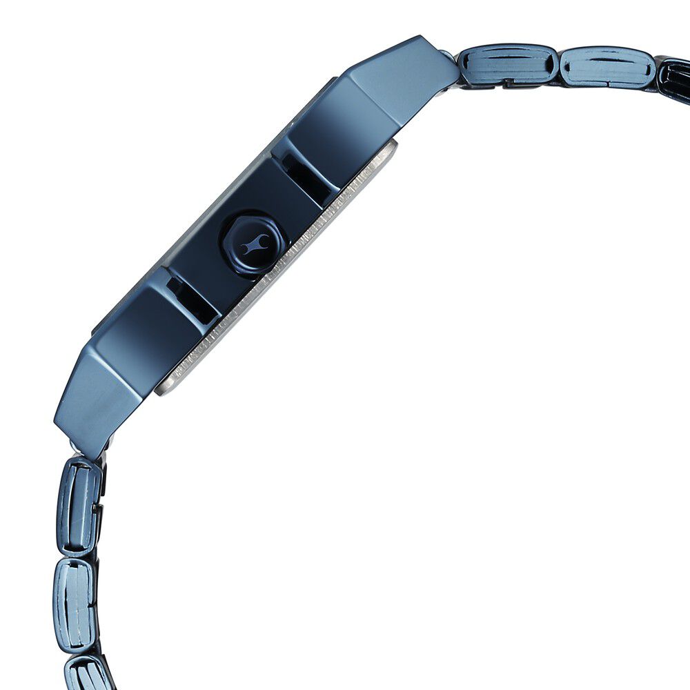 Buy Online Fastrack Pulse Quartz Analog Blue Dial With Blue Stainless steel Strap Watch for Guys 1474qm01 Titan