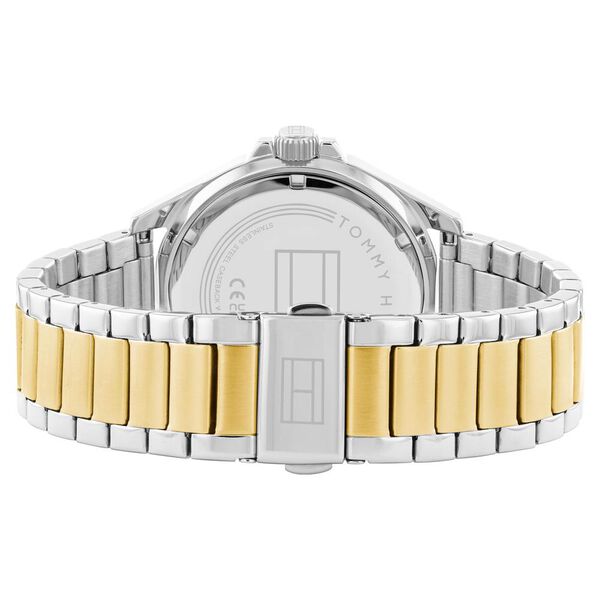 Tommy Hilfiger Quartz Analog Black Dial Multicoloured Stainless Steel Strap Watch For Men - image number 2