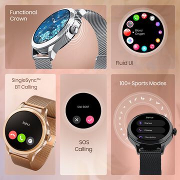 Fastrack Noir Pro Womens Smartwatch with 3.0 cm Super AMOLED Display, 390x390 Resolution