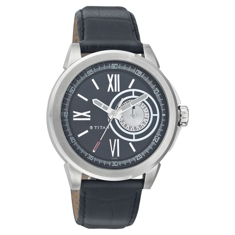 Titan Quartz Analog Black Dial Watch for Men