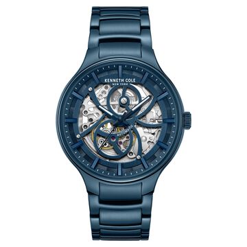 Kenneth Cole Automatic Blue Dial Stainless Steel Strap Watch For Men