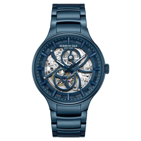 Kenneth Cole Automatic Blue Dial Stainless Steel Strap Watch For Men - image number 0