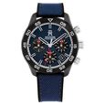 Tommy Hilfiger Quartz Chronograph Blue Dial Black Silicone Strap Watch For Men - image number 0