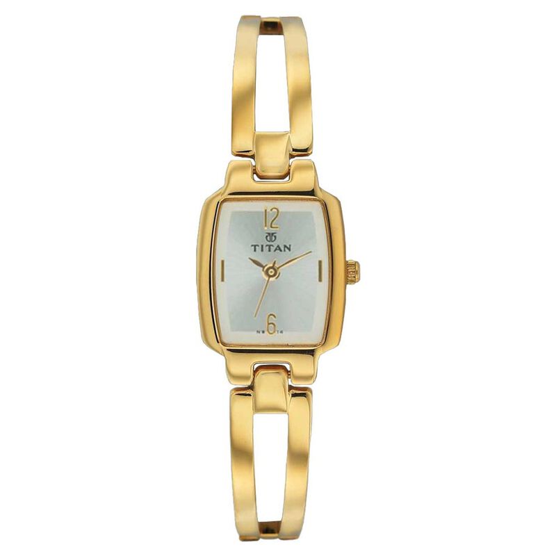 Titan Quartz Analog Silver Dial Watch for Women