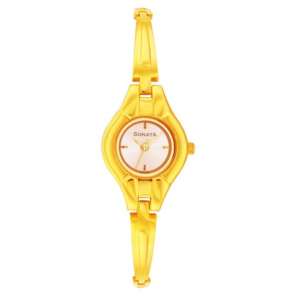 Sonata Quartz Analog Silver Dial Strap Watch for Women - image number 0