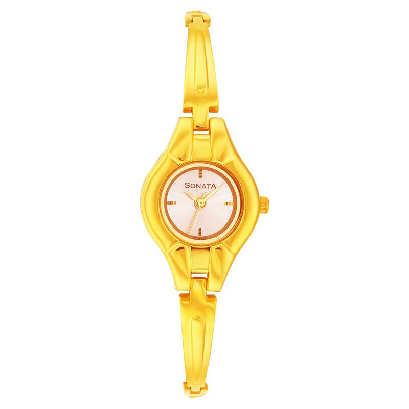 Sonata Quartz Analog Silver Dial Strap Watch for Women