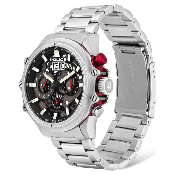 Police Quartz Chronograph Grey Dial Metal Strap Watch for Men - image number 1
