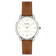 Coach Quartz Analog Off White Dial Leather Strap Watch for Women - image number 0