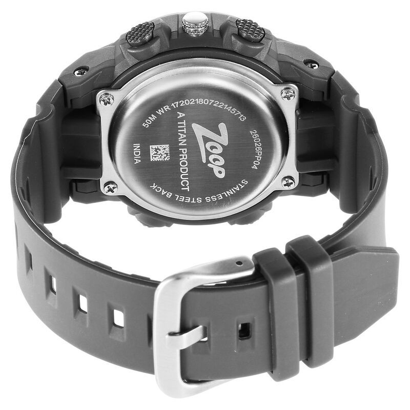 Buy Online Zoop By Titan Quartz Analog Digital Grey Dial Plastic Strap