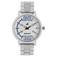Fastrack Fundamentals Quartz Analog Blue Dial Stainless Steel Strap Watch for Guys