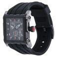Titan Quartz Multifunction Black Dial Silicone Strap Watch for Men - image number 1