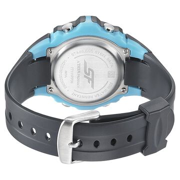SF Digital Dial Black PU Strap Watch for Men