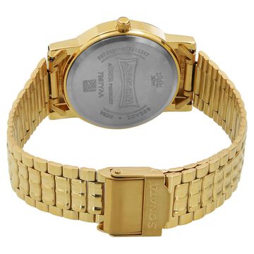 Sonata Quartz Analog White Dial Metal Strap Watch for Men