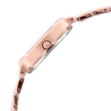 Titan Quartz Analog with Date Mother of Pearl Dial Stainless Steel & Ceramic Strap Watch for Women
