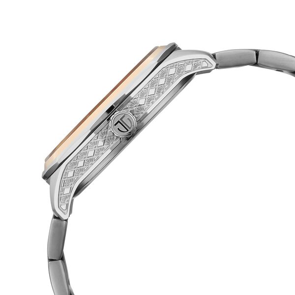 Titan Regalia Opulent Offset Second Hand White Dial Rose Gold Bimetal Strap Watch For Men - image number 5