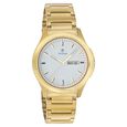 Titan Quartz Analog with Day and Date Black Dial Metal Strap Watch for Men
