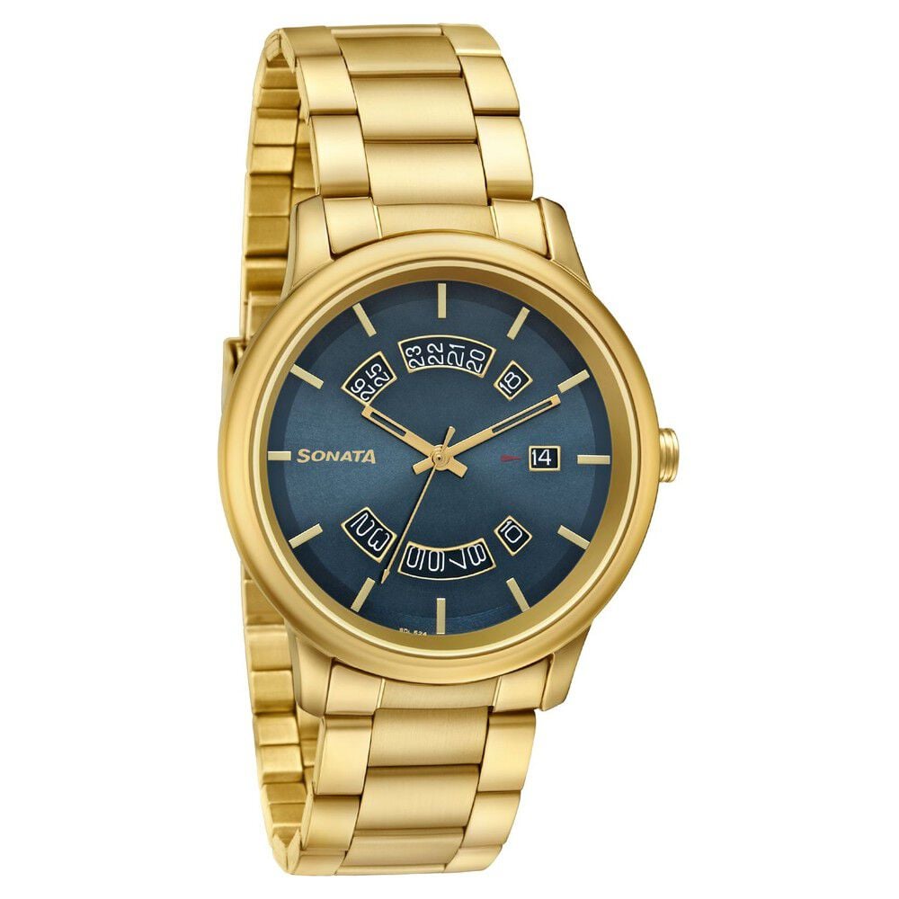 Sonata Quartz Analog with Date Stainless Steel Strap Watch for Men-picture-35