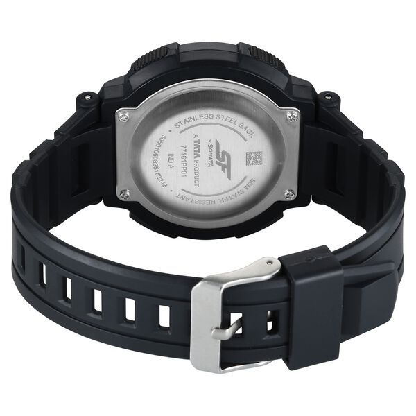 SF Digitals Digital Dial Black Strap Watch For Men - image number 3