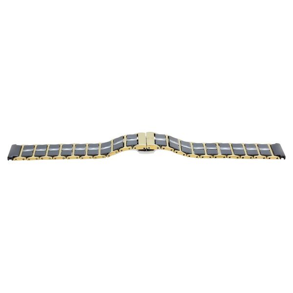 20 mm Black & Golden Ceramic & Metal Strap for Men - image number 1