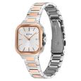 Titan Slim Square Quartz Analog with Date Silver Dial With Two Toned Color Stainless Steel Strap Watch For Women - image number 2