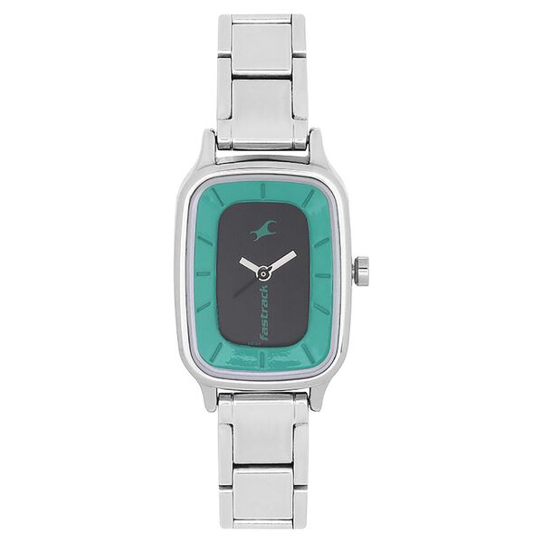 Fastrack Quartz Analog Bicolour Dial Metal Strap Watch for Girls - image number 0