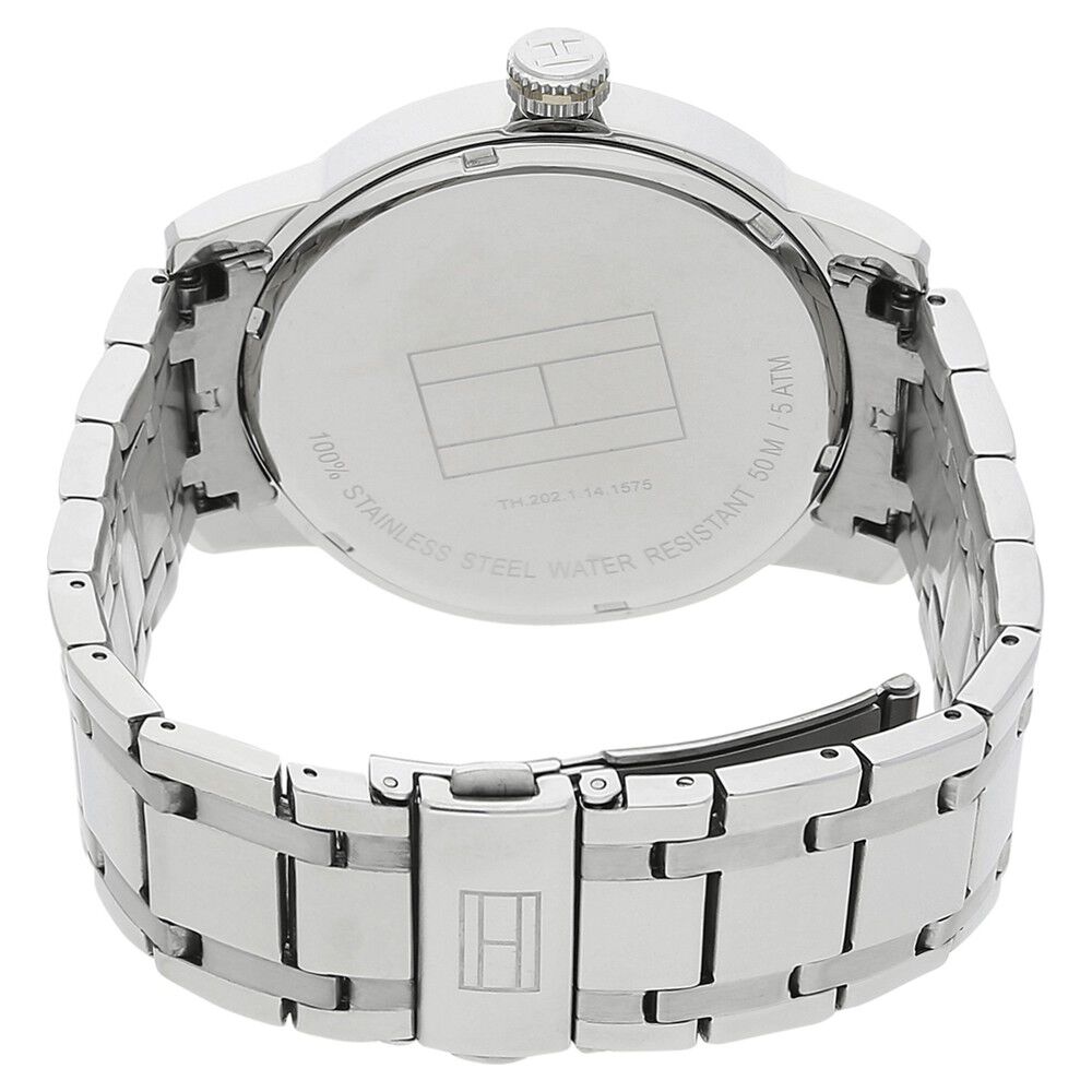 Buy Online Tommy Hilfiger Quartz Analog White Dial Metal Strap Watch for Men ncth1710344 Titan