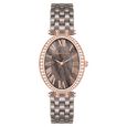 Anne Klein Quartz Analog Brown Dial Brown & Rose Gold Ceramic Strap Watch For Women - image number 0