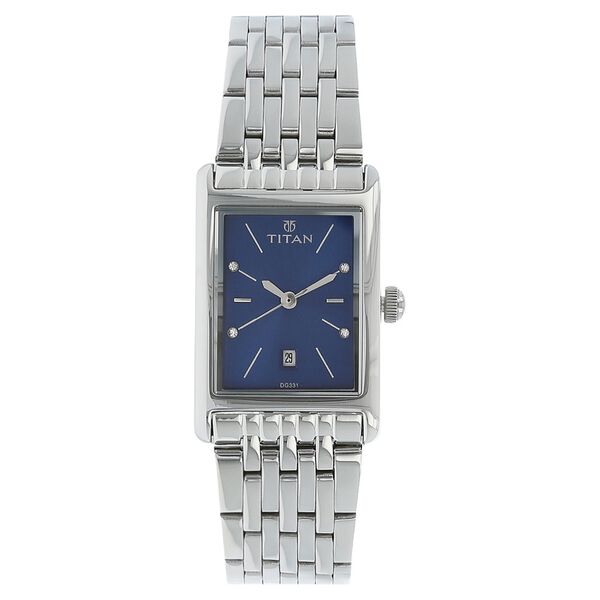 Titan Workwear Blue Dial Analog Stainless Steel Strap watch for Women - image number 0