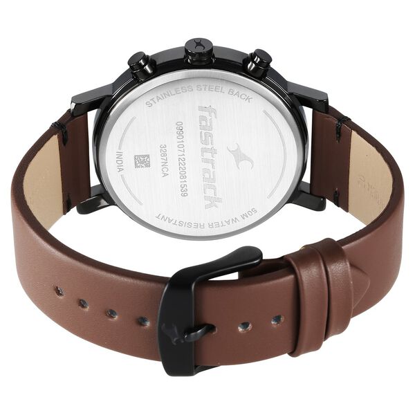 Fastrack Tick Tock Black Dial Watch for Guys - image number 5