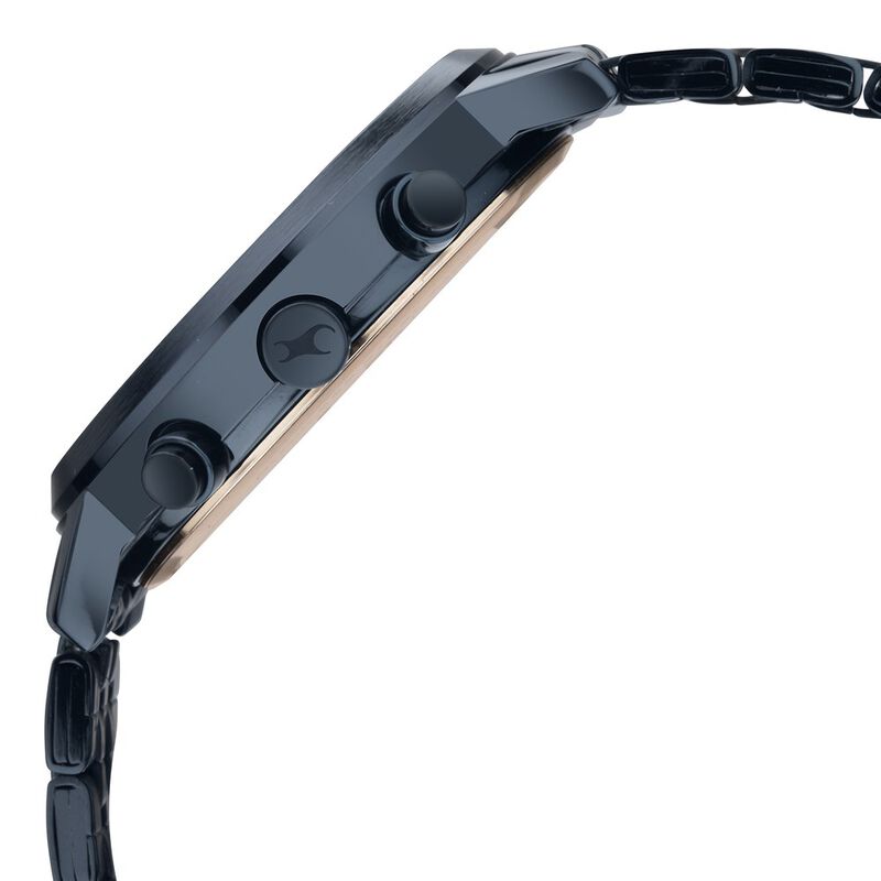 Buy Online Fastrack Tick Tock Quartz Analog Black dial Metal Strap