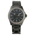 Titan HTSE Black Dial Solar Powered Leather Strap Watch for Men