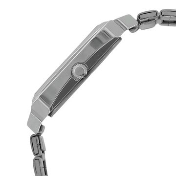 Titan Quartz Analog with Day and Date Silver Dial Silver Stainless Steel Strap Rectangular Shaped Watch For Men