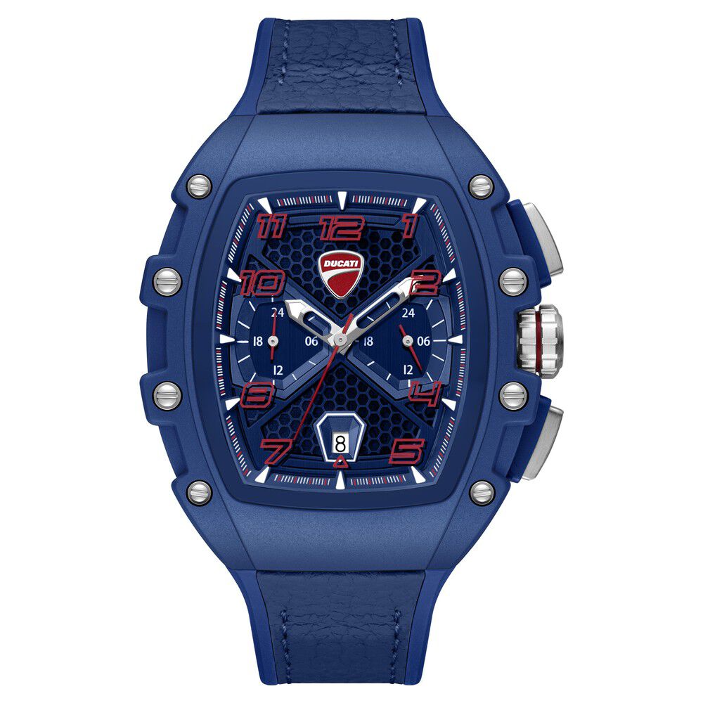 Ducati Quartz Multifunction Blue Dial Blue Silicone Strap Watch For Men-picture-42