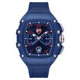 Ducati Quartz Multifunction Blue Dial Blue Silicone Strap Watch For Men - image number 0