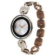 Fastrack Chrome K Quartz Analog Silver Dial K Chrome Metal Strap Watch For Girls - image number 2