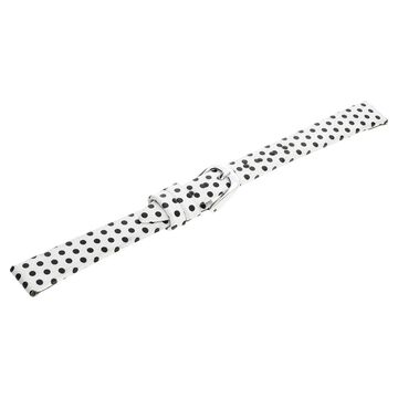 14 mm White Genuine Leather Strap for Women
