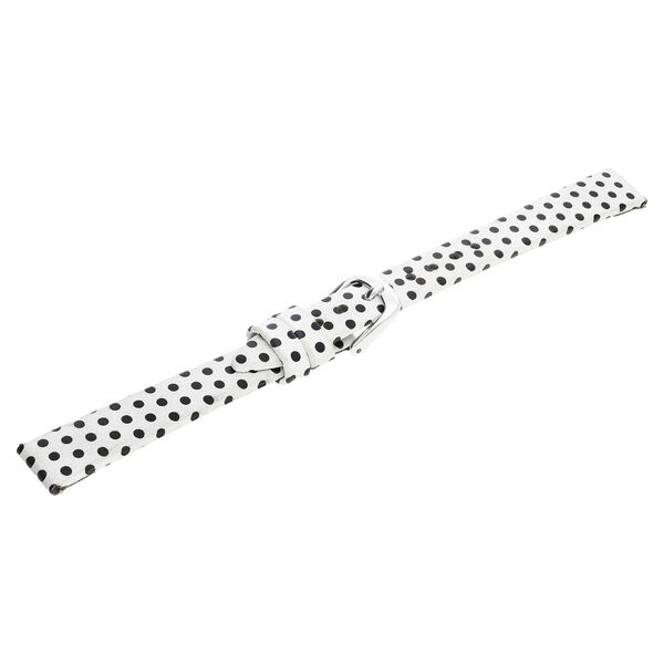 14 mm White Genuine Leather Strap for Women - image number 3